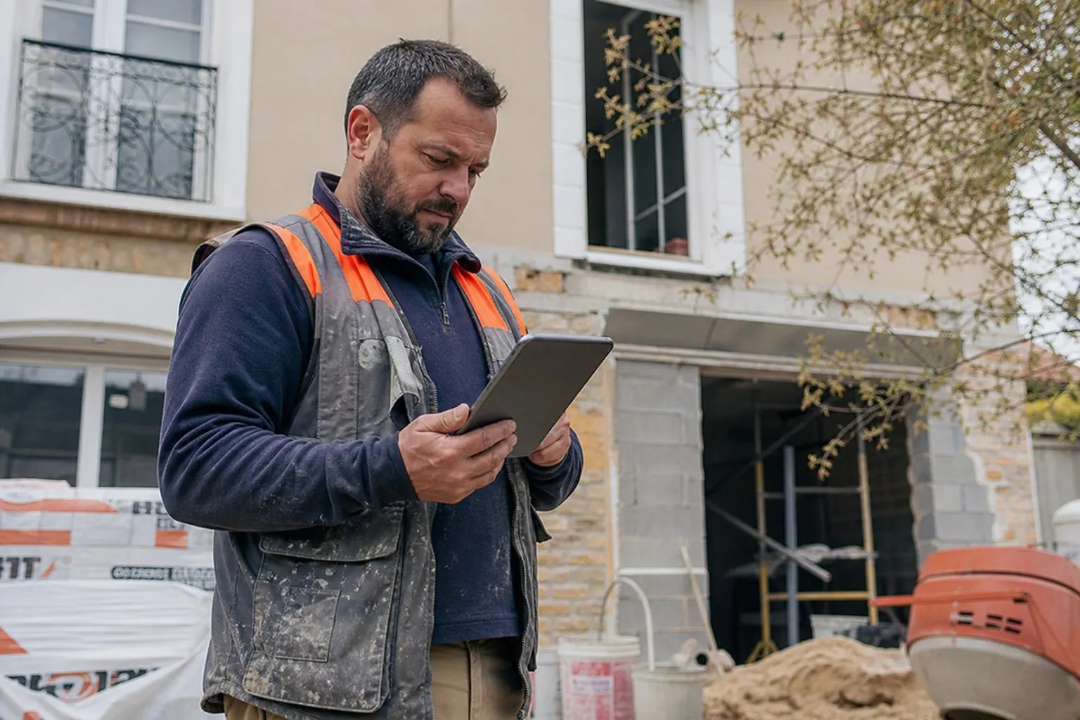 Artisan travaillant le bois dans son atelier
